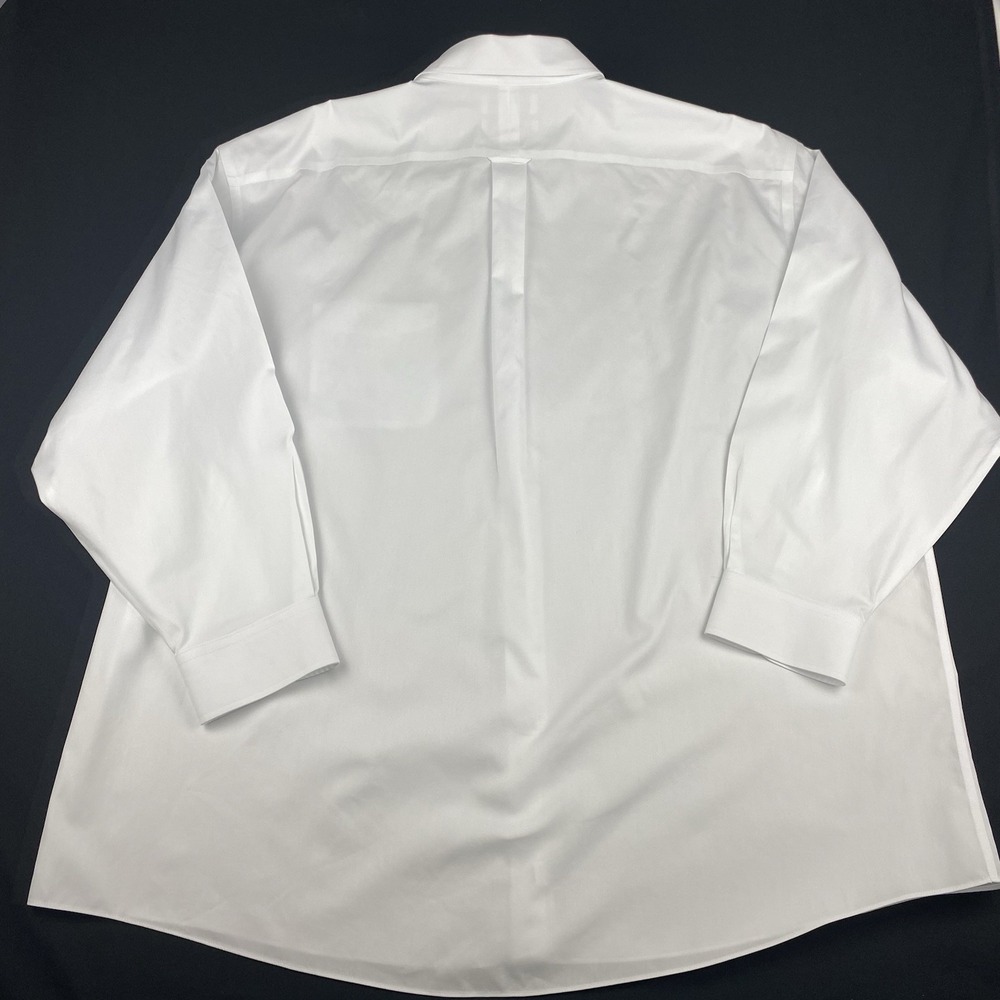Roundtree & Yorke Gold Label Dress Shirt Mens 19-35 BIG White Non Iron - Picture 7 of 7